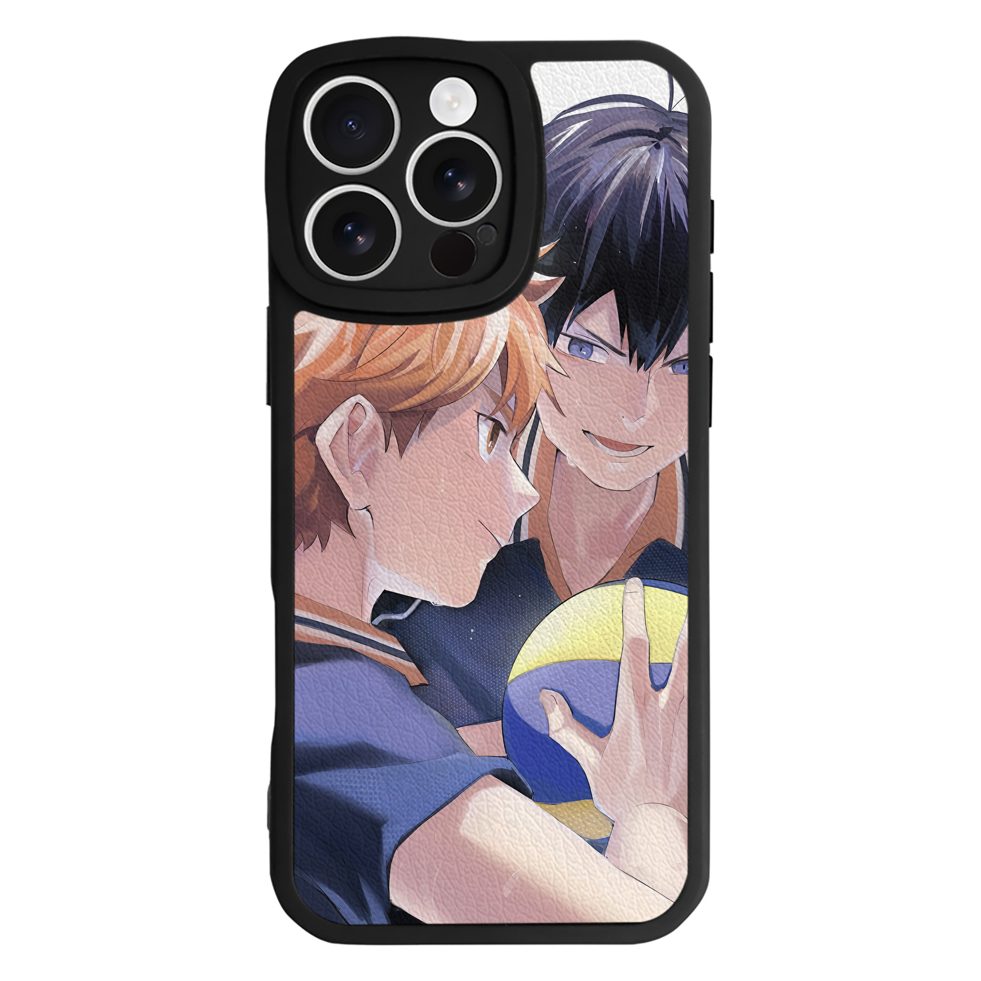 （画像用） ハイキュー!! Haikyu!! 【iPhone 16シリーズ対応】シリコンスマホケース（レザー調） 材質：シリコン